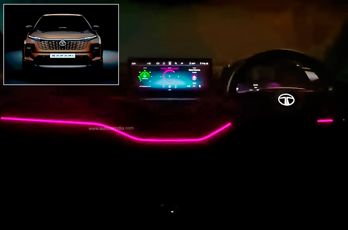 Tata Harrier, Safari facelift interior teased 